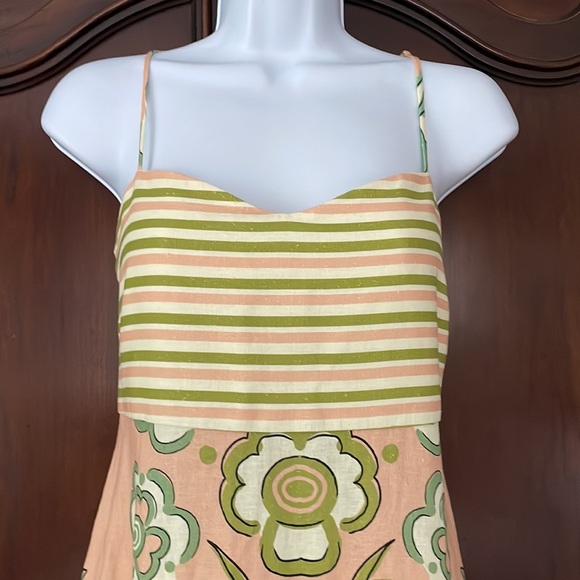 Anthropologie LA MAISE Lucia Linen Blend Maxi Dress Size S Boho Resort NWT - Picture 5 of 14